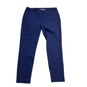 Soft Surroundings Womens 1X Blue Metro Ponte Knit Pull On Pants
